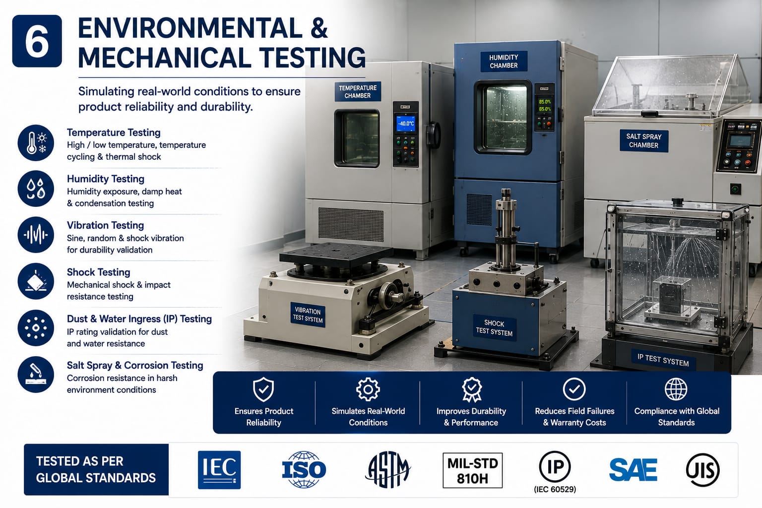 Environmental, Mechanical & Reliability Testing at Vectrawd Solutions