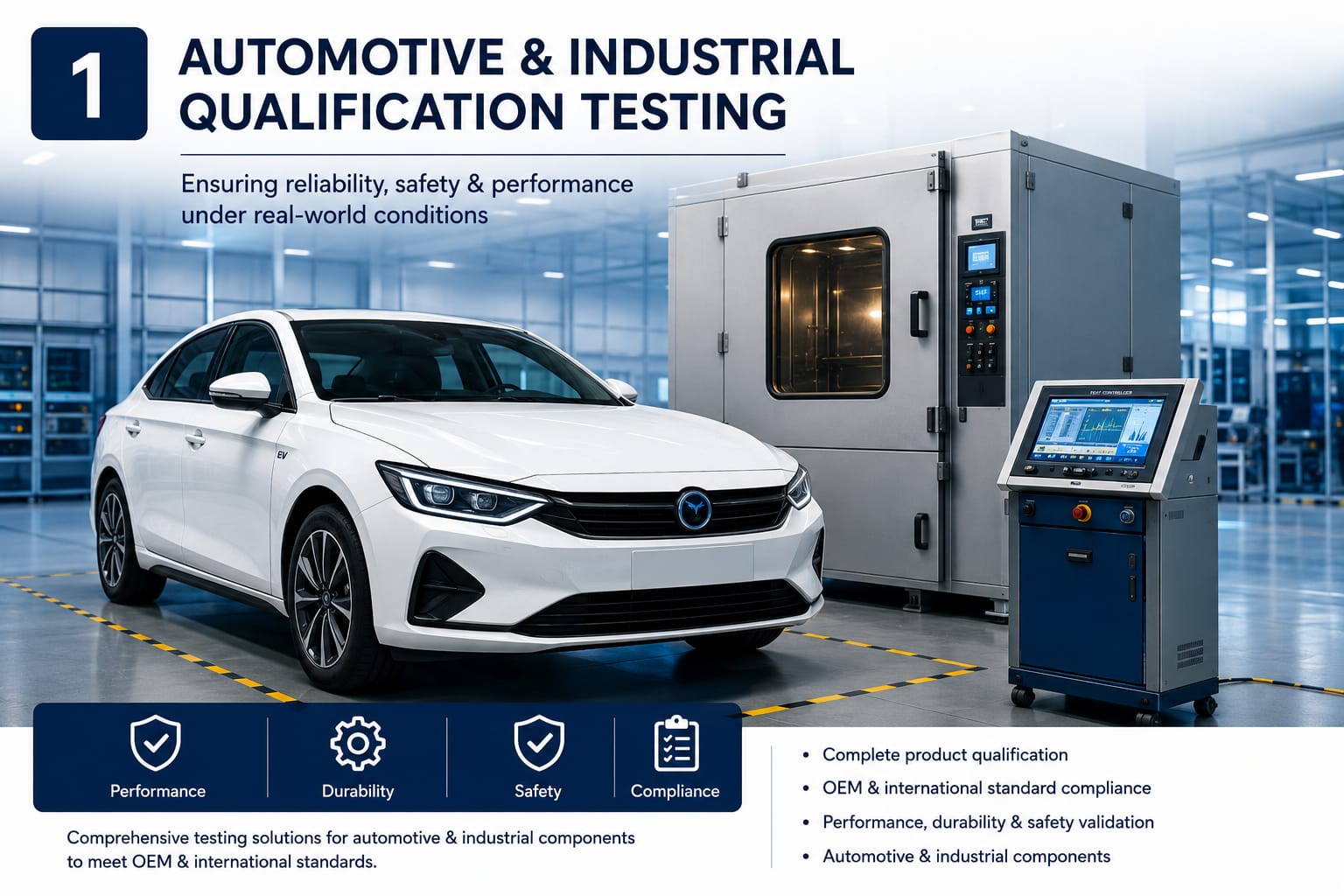 Automotive & Industrial Qualification Testing at Vectrawd Solutions