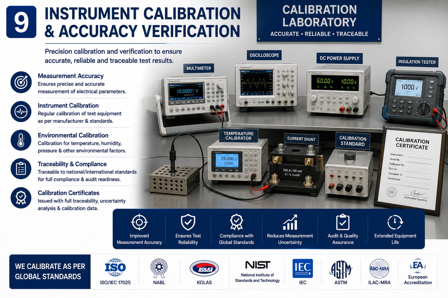 Calibration, Failure Analysis & Technical Consultancy at Vectrawd Solutions